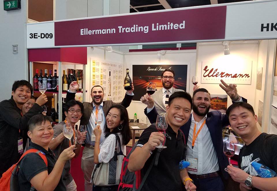 Ellermann booth 3E-D09 Wine & Spirits Iternational fair 2017 Hong Kong
