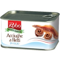 Anchovy Fillets in sunflower oil logo