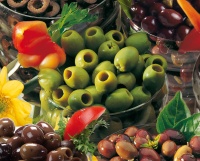 Seeded Green Olives logo