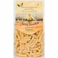 Rigatoni - Organic pasta bronze drawn logo